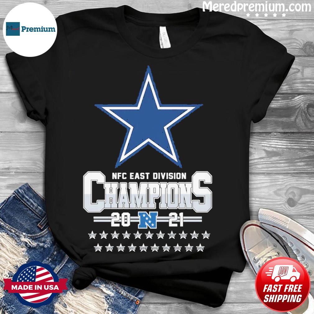 Dallas Cowboys NFC East Division Champions 2021 navy t-shirt for