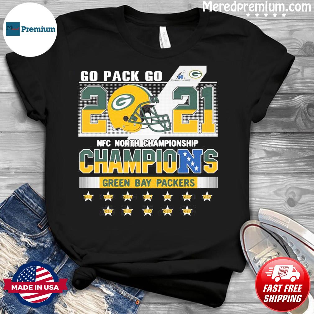 Green Bay Packers Go Pack Go 2021 NFC North Division Champions T-Shirt,  hoodie, sweater, long sleeve and tank top