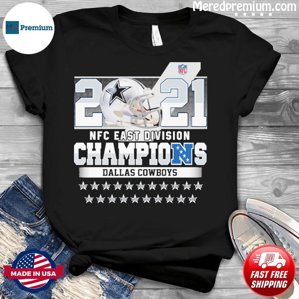 Dallas Cowboys NFC East Division Champions 2021 navy t-shirt for fans