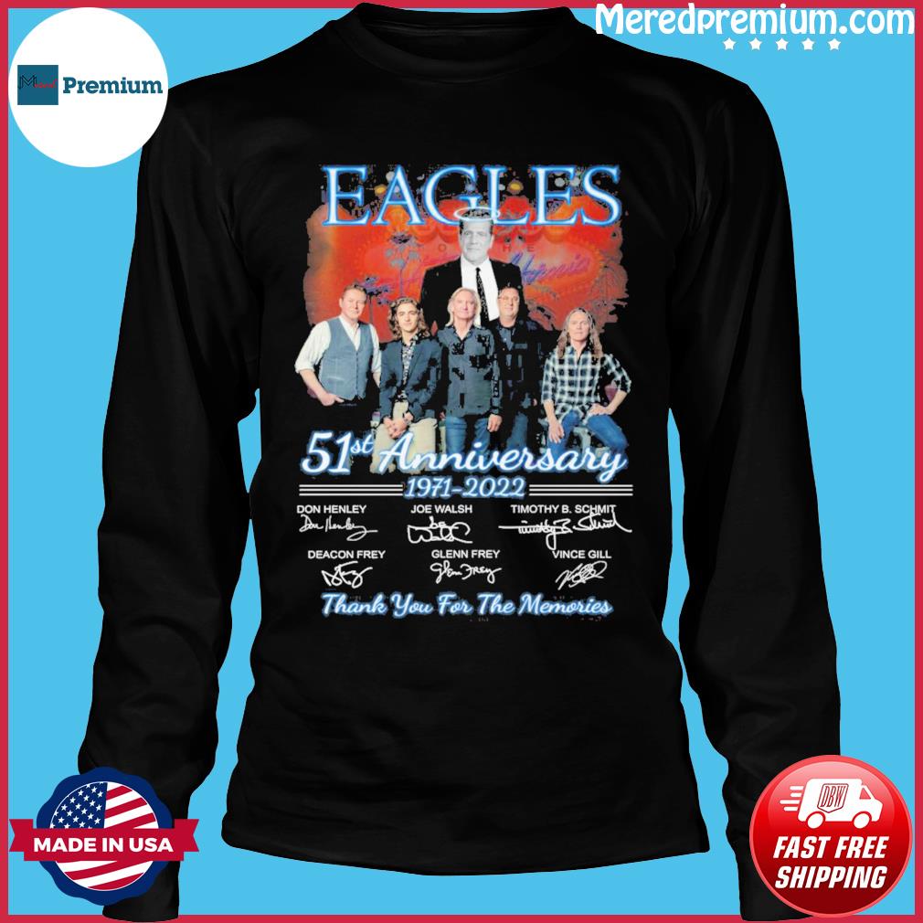 Eagles 51st Anniversary 1971-2022 Signatures Shirt, Eagles Rock