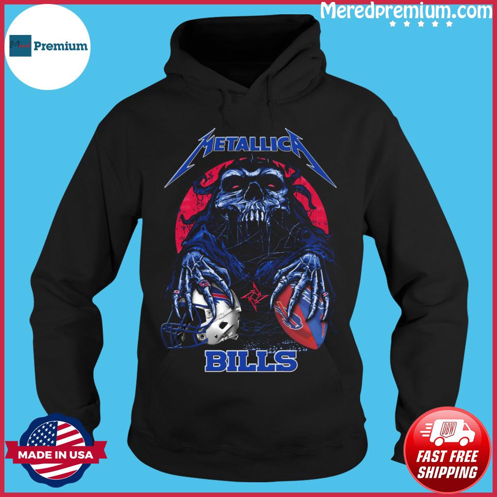 Skull Metallica Buffalo Bills Shirt, hoodie, sweater, long sleeve