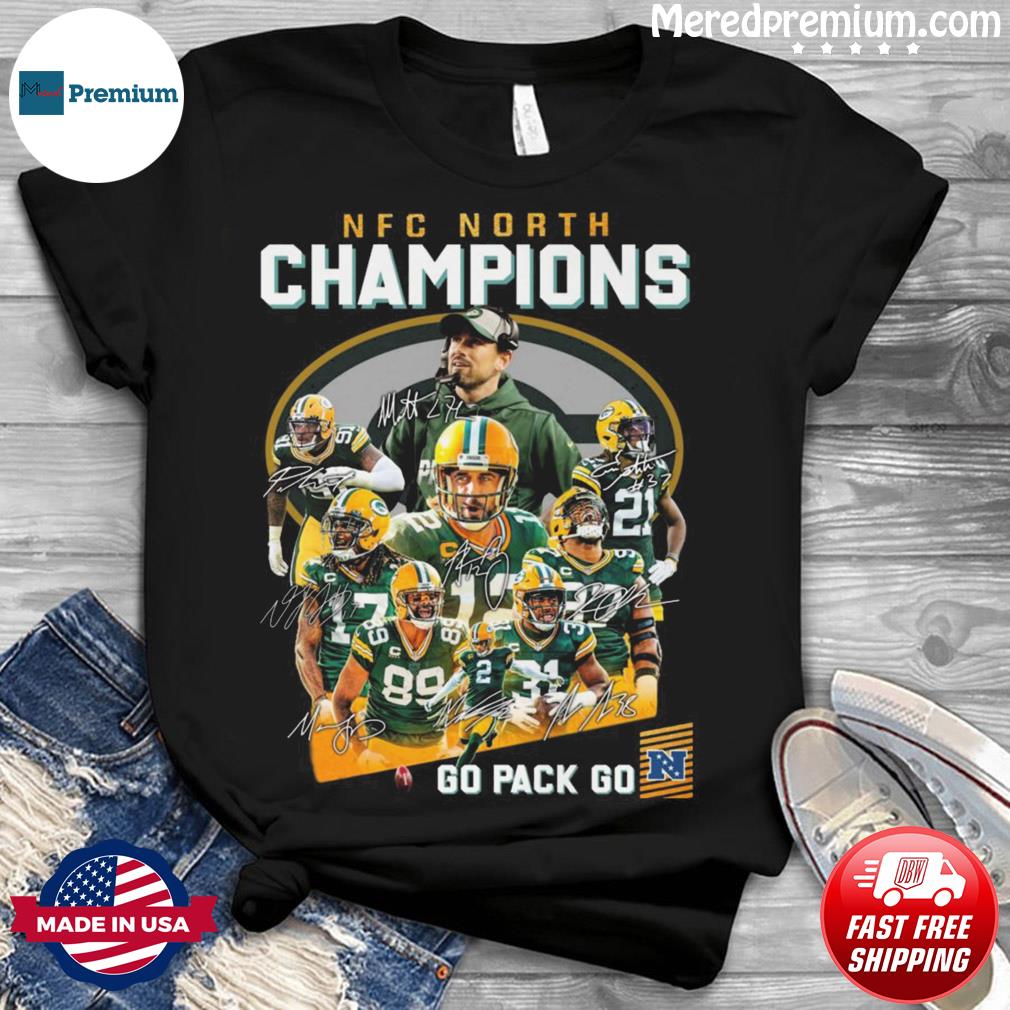 Premium Green Bay Packers Nfc North Division Champions 2021 Gopackgo Shirt,  hoodie, sweater, long sleeve and tank top