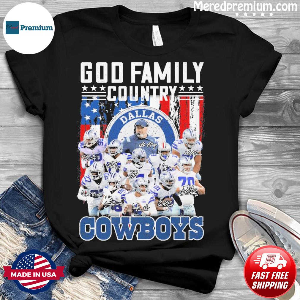 God Family Country Dallas Cowboys Football Team Signatures T-Shirt, hoodie,  sweater, long sleeve and tank top