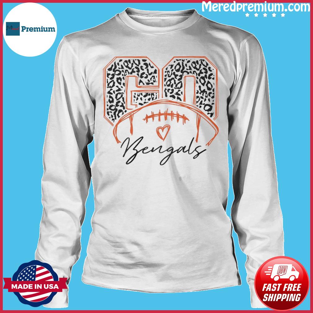 Go Bengals Football Leopard Shirt, hoodie, sweater, long sleeve