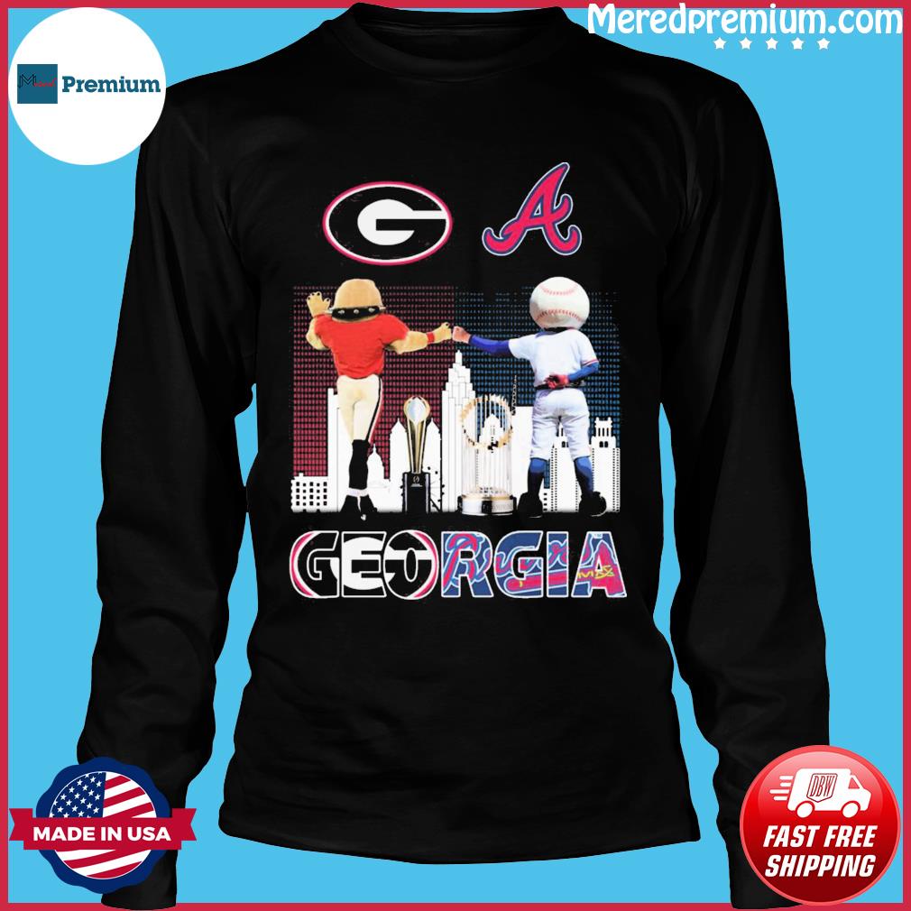 Mascot Georgia Bulldogs and Atlanta Braves Georgia shirt, hoodie