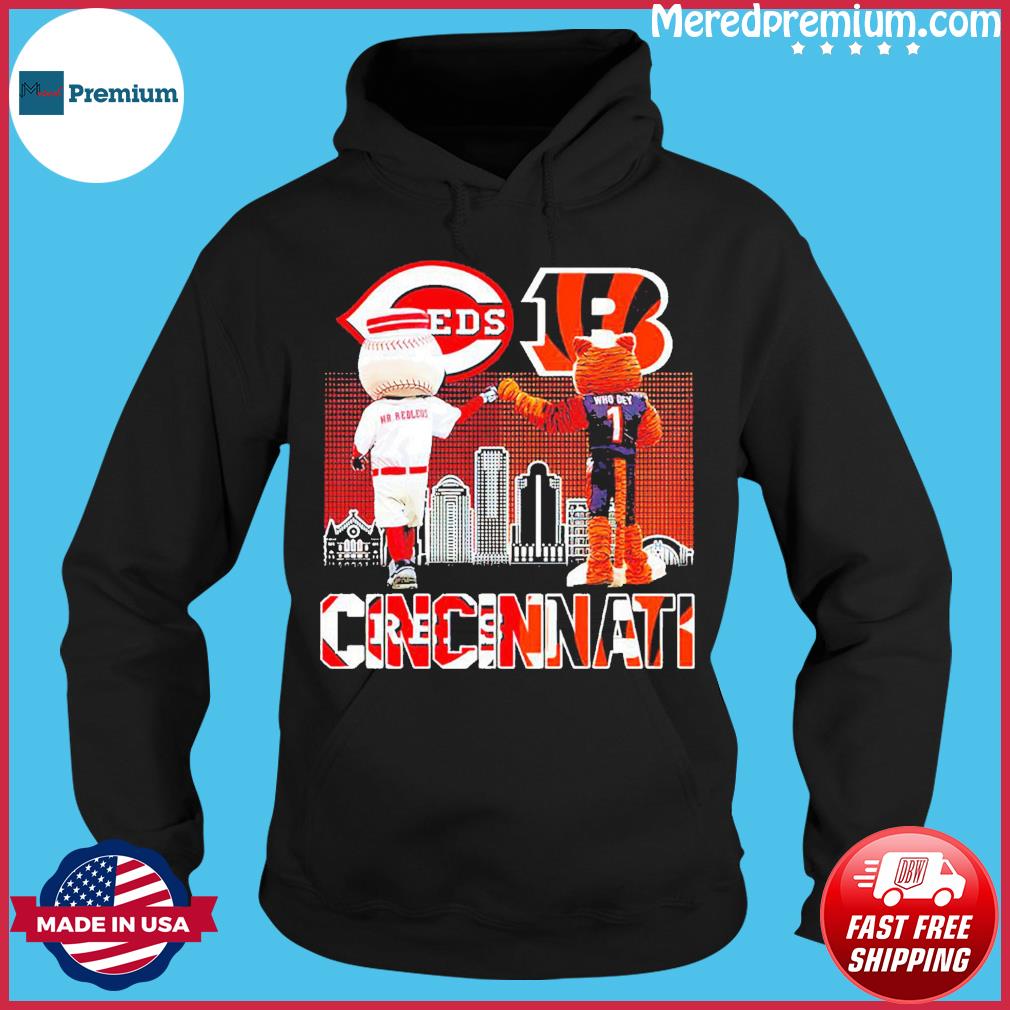 Mascot Cincinnati Reds Vs Cincinnati Bengals Shirt, hoodie