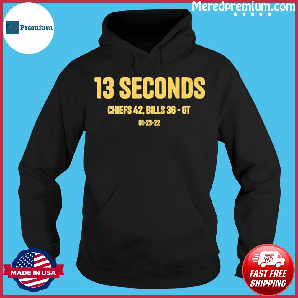 Official Chiefs 13 Seconds Kcjanuary 23,2022 Shirt, hoodie, tank top,  sweater and long sleeve t-shirt