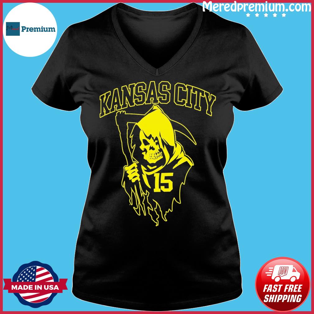 15 Patrick Mahomes The Grim Reaper Kc Chiefs Shirt, hoodie, sweater, ladies  v-neck and tank top