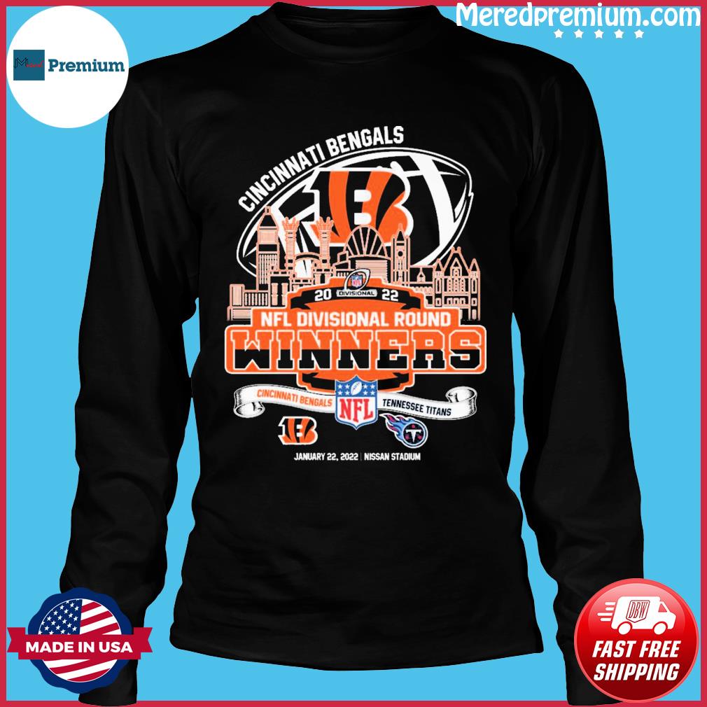 Cincinati Bengals 2022 NFL Division Round Champions Bengals vs Titans  shirt, hoodie, sweater, long sleeve and tank top