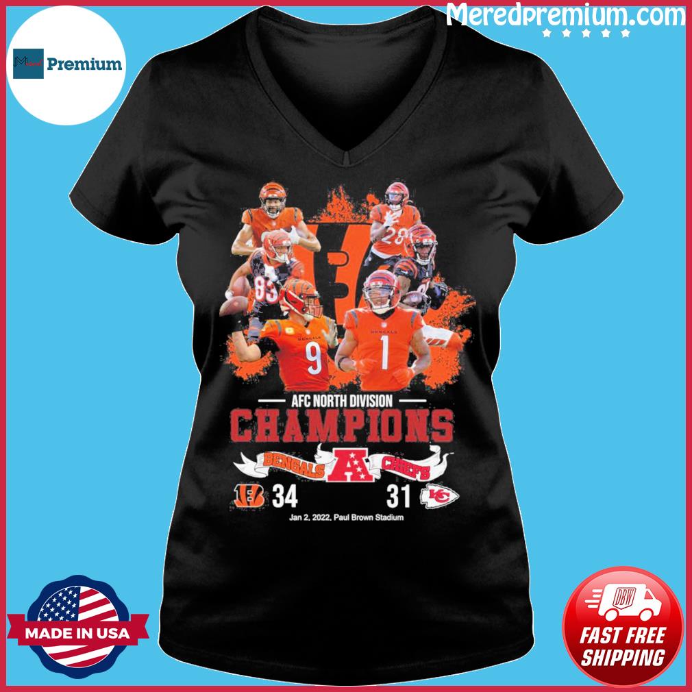 Official cincinnati Bengals Afc North Division Champions 2023 shirt,  hoodie, sweater, long sleeve and tank top