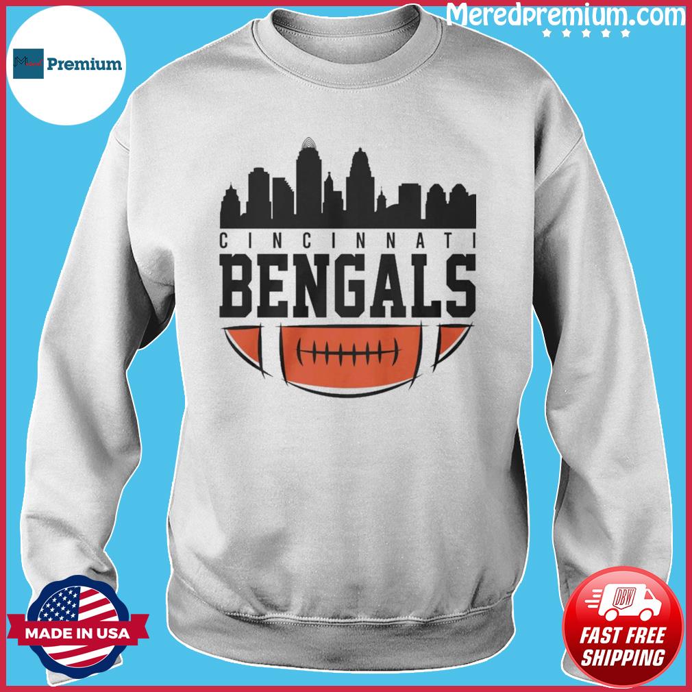 Cincinnati Bengals football skyline signatures shirt, hoodie, longsleeve  tee, sweater