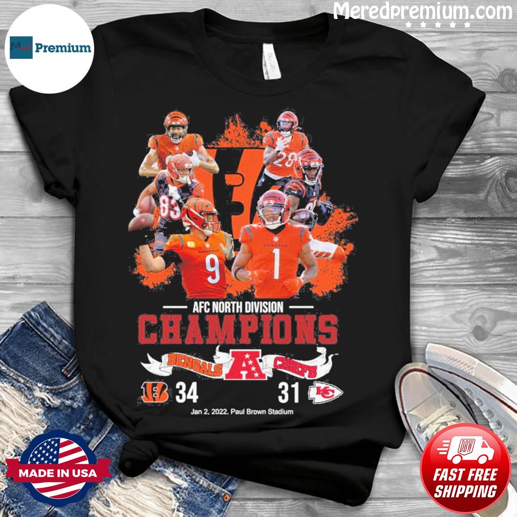 Cincinnati Bengals Football Team Afc North Champions T-shirt,Sweater,  Hoodie, And Long Sleeved, Ladies, Tank Top