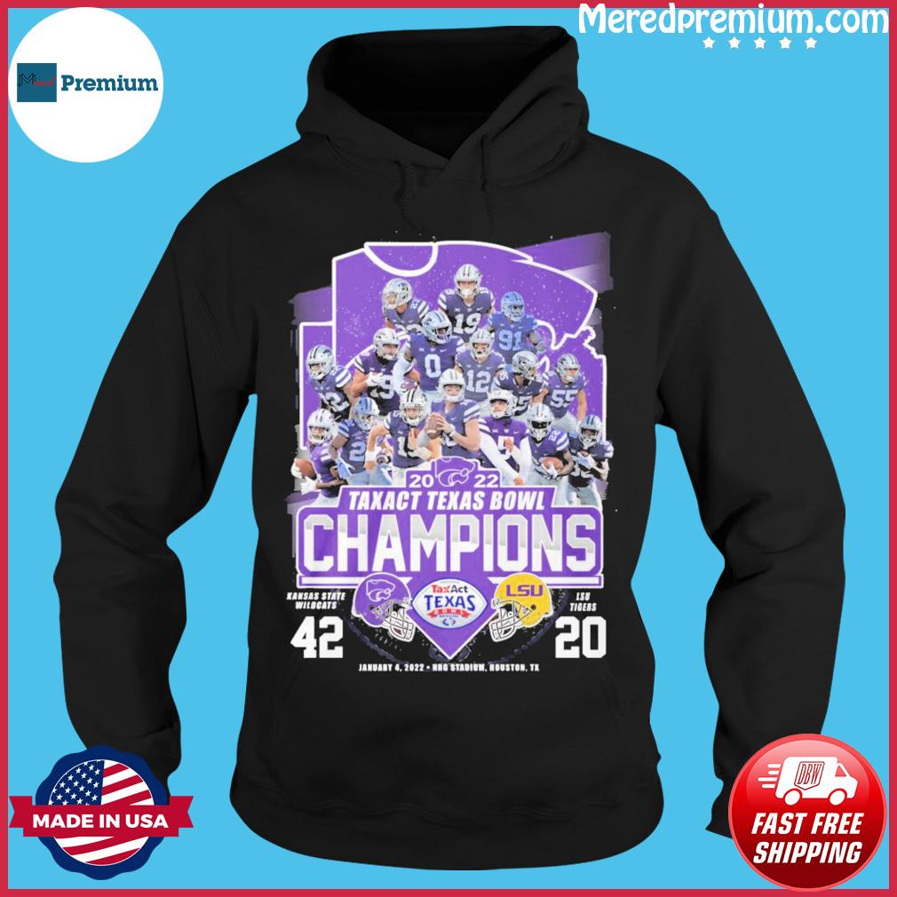 Kansas State Wildcats Team 2022 Taxact Texas Bowl Champions Shirt, hoodie,  sweater, long sleeve and tank top