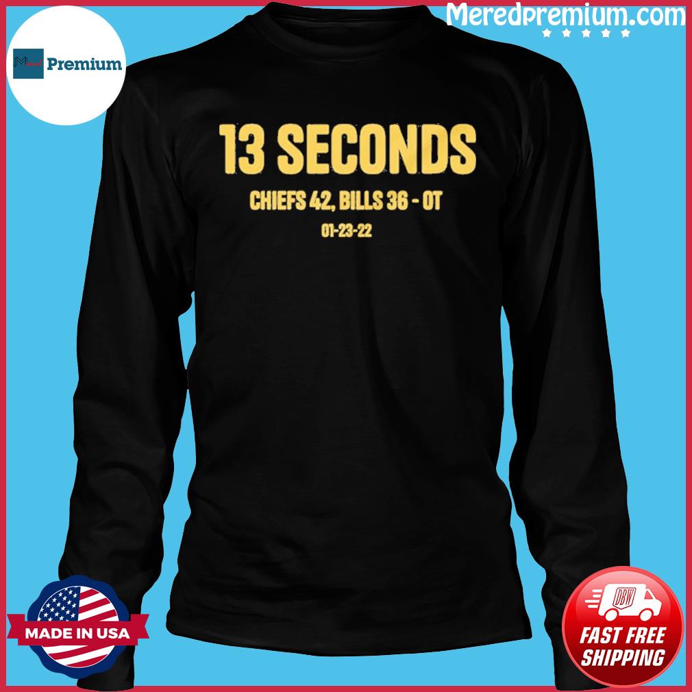 Official Chiefs 13 Seconds Kcjanuary 23,2022 Shirt, hoodie, tank