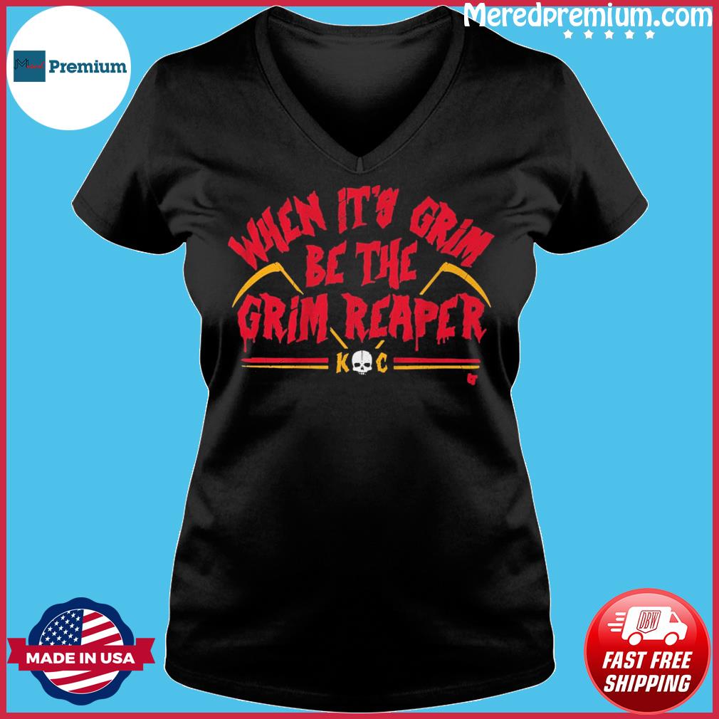 When it's grim KC be the Grim Reaper chibi shirt, hoodie, sweater, long  sleeve and tank top