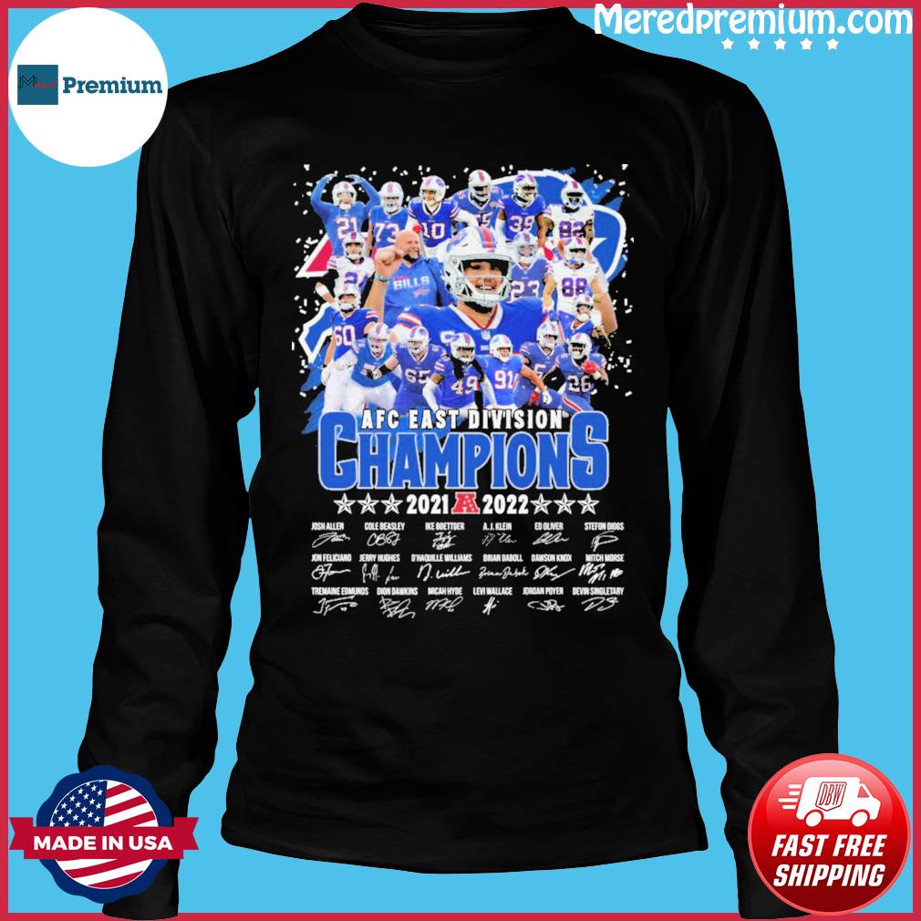 Buffalo Bills AFC east division champions 2021 shirt, hoodie, tank top