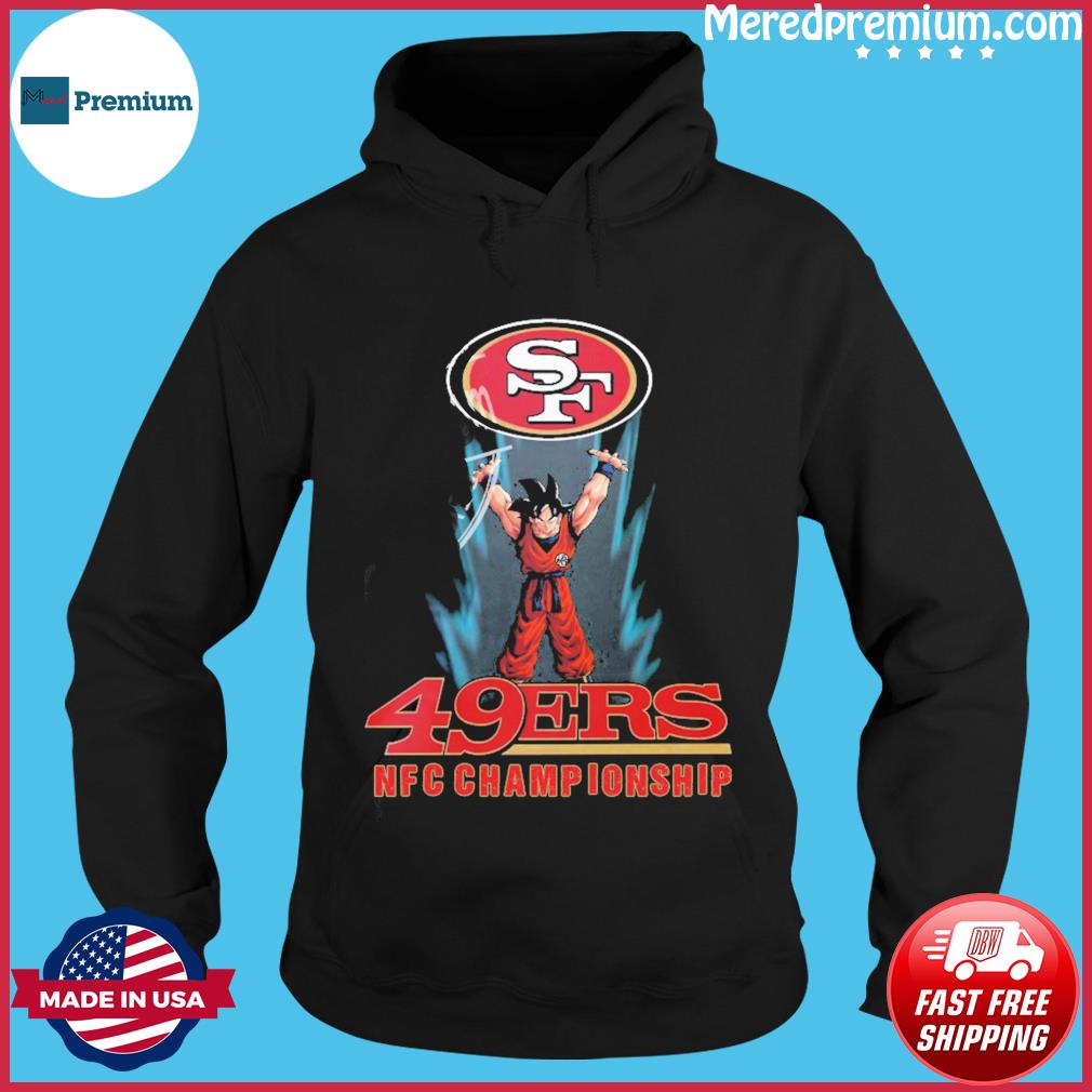 Premium Son Goku San Francisco 49ers 2021 2022 NFC Championship T-Shirt,  hoodie, sweater, long sleeve and tank top