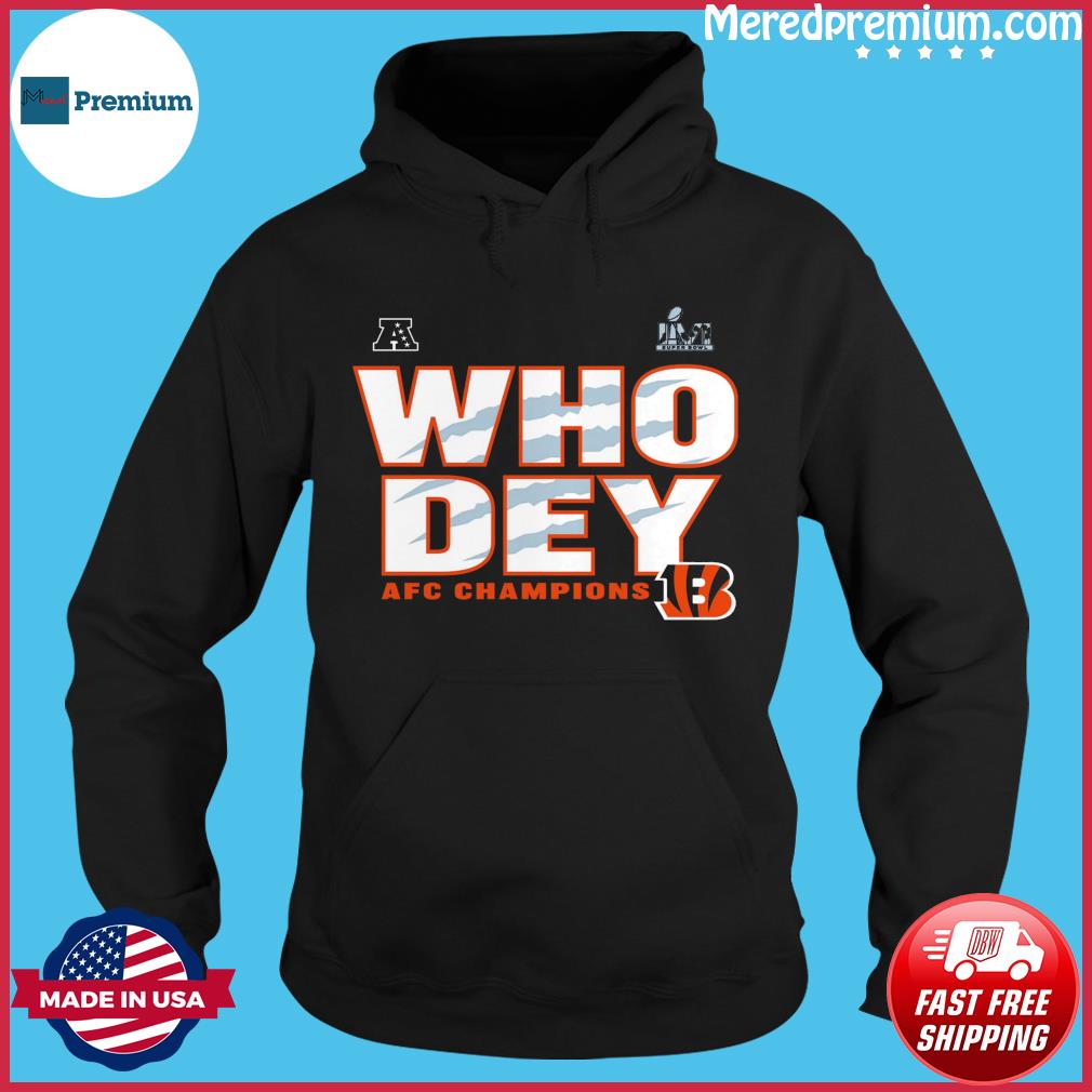 White bengals tiger who dey football shirt, hoodie, sweater, long