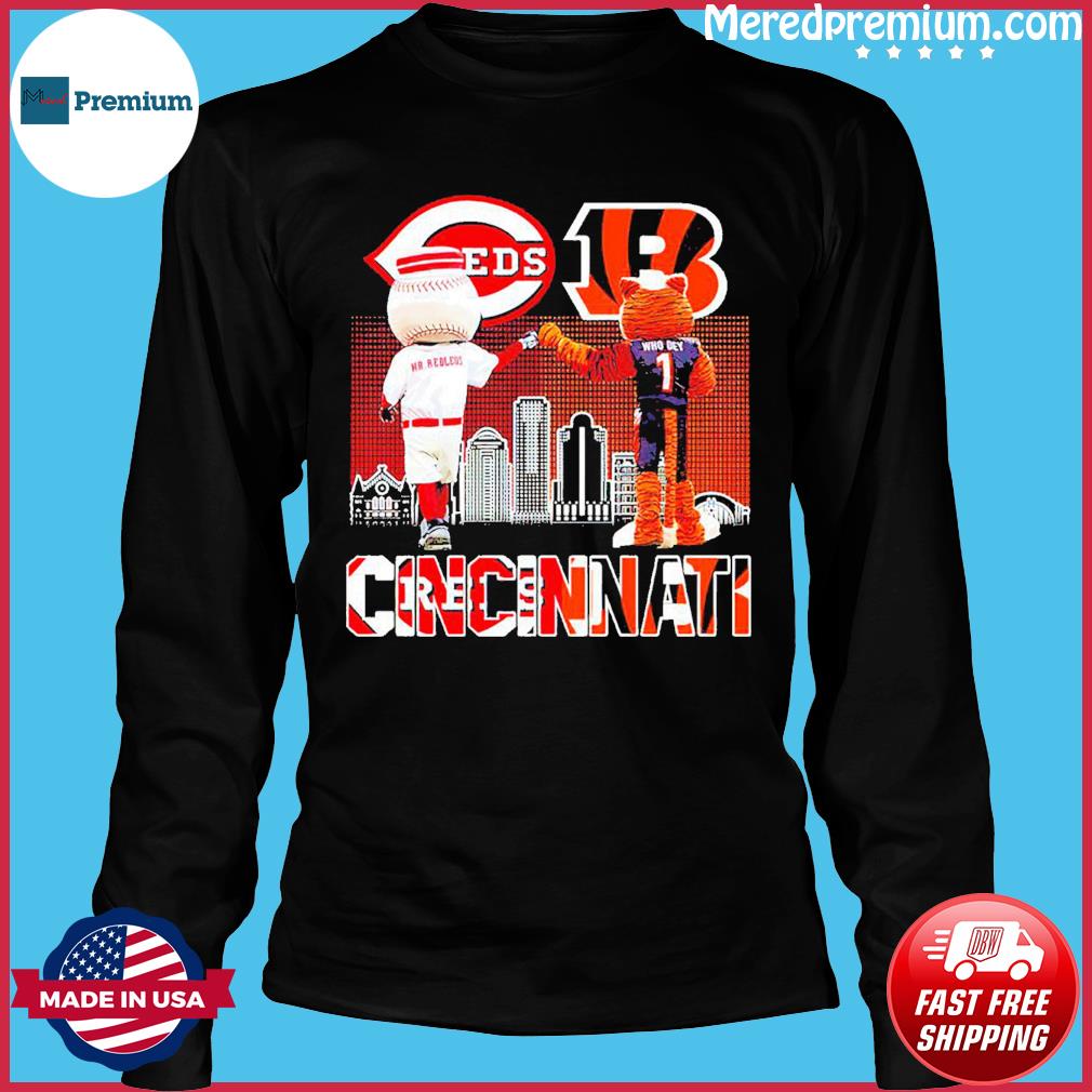 Mascot Cincinnati Bengals Reds And Cincinnati Bengals Shirt, hoodie,  sweater, long sleeve and tank top