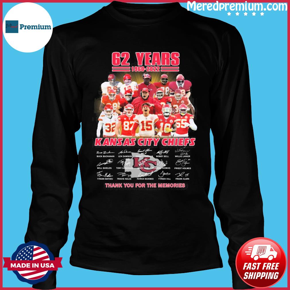 Kansas City Chiefs 2022 AFC Champions thank you for the memories signatures  Shirt, hoodie, sweater, long sleeve and tank top