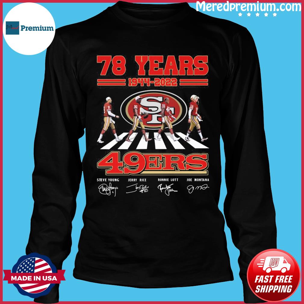 San Francisco 49ers Abbey Road 78 Years 1944-2022 Signatures