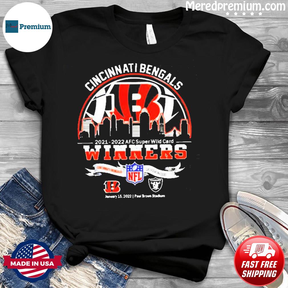 Cincinnati Bengals 2021 2022 AFC Super Wild Card Winners Shirt