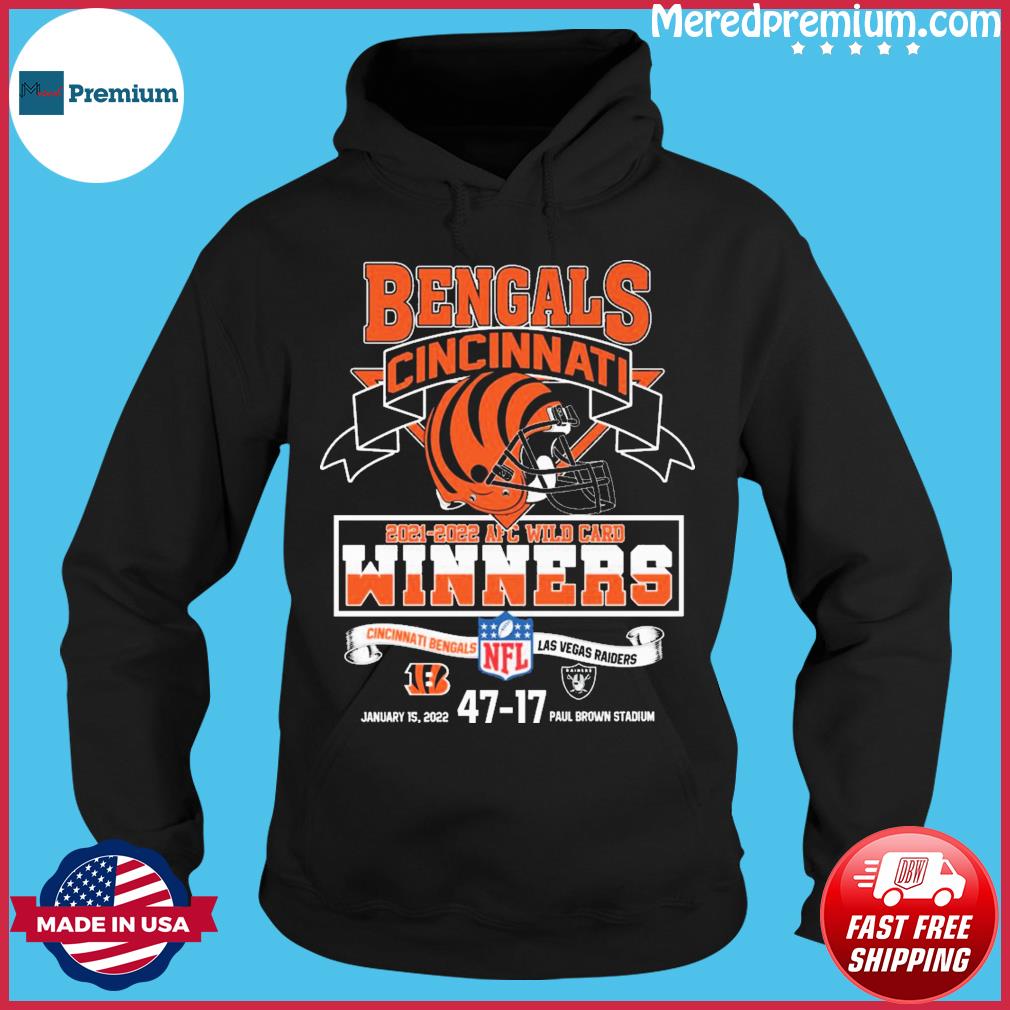 The Cincinnati Bengals 2021 2022 AFC Wild Card Winners Shirt, hoodie,  sweater, long sleeve and tank top