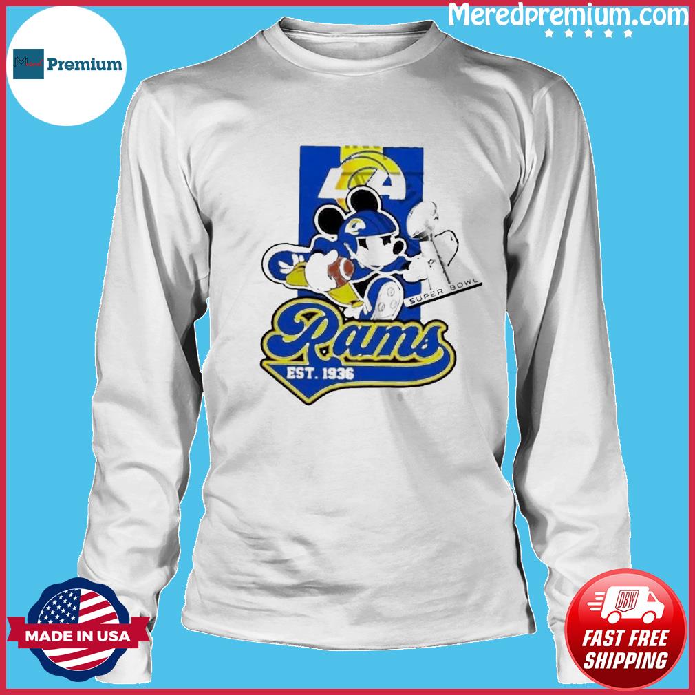 Mickey los angeles rams 2022 super bowl champions shirt, hoodie