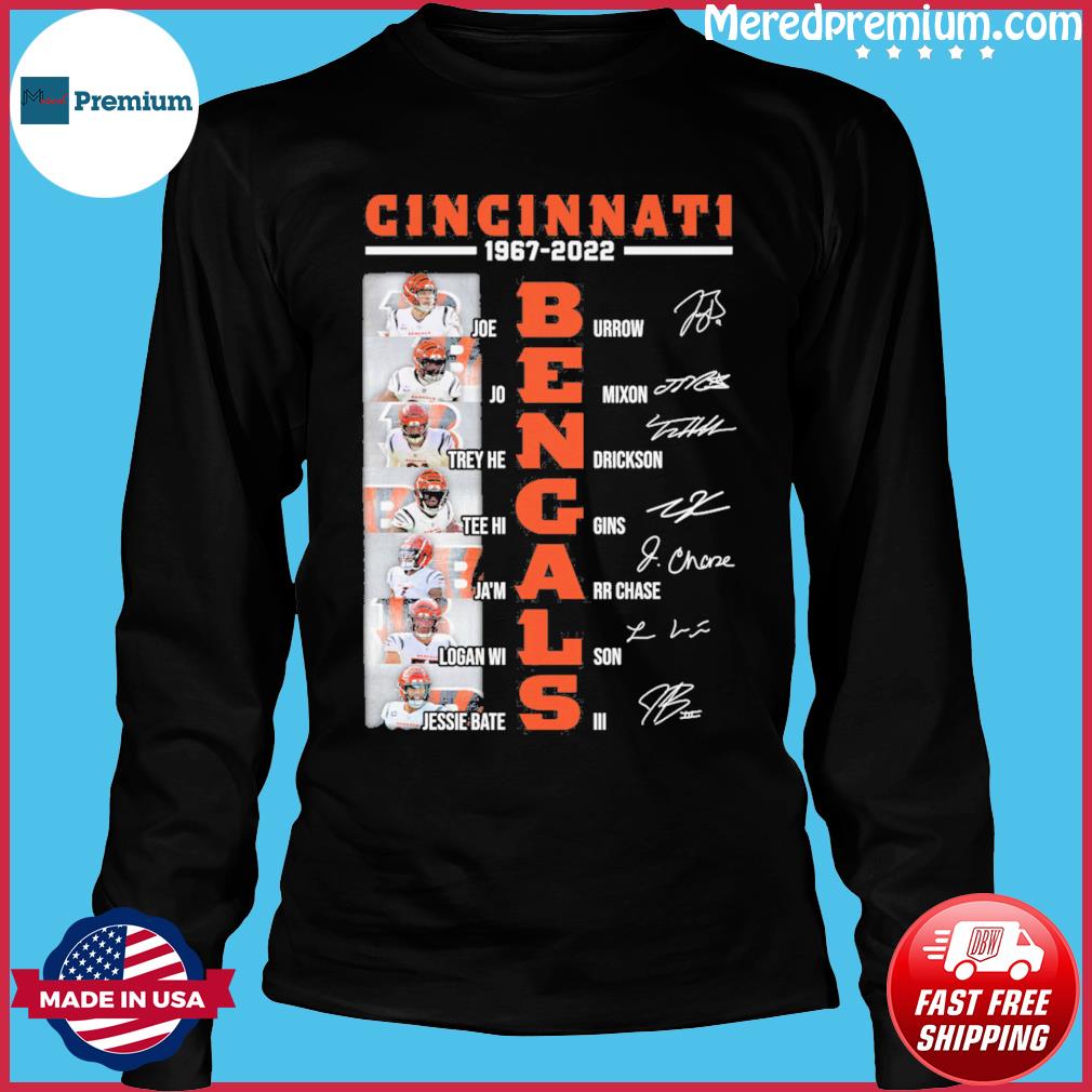 Cincinnati Bengals Team players retro shirt, hoodie, sweater, long sleeve  and tank top