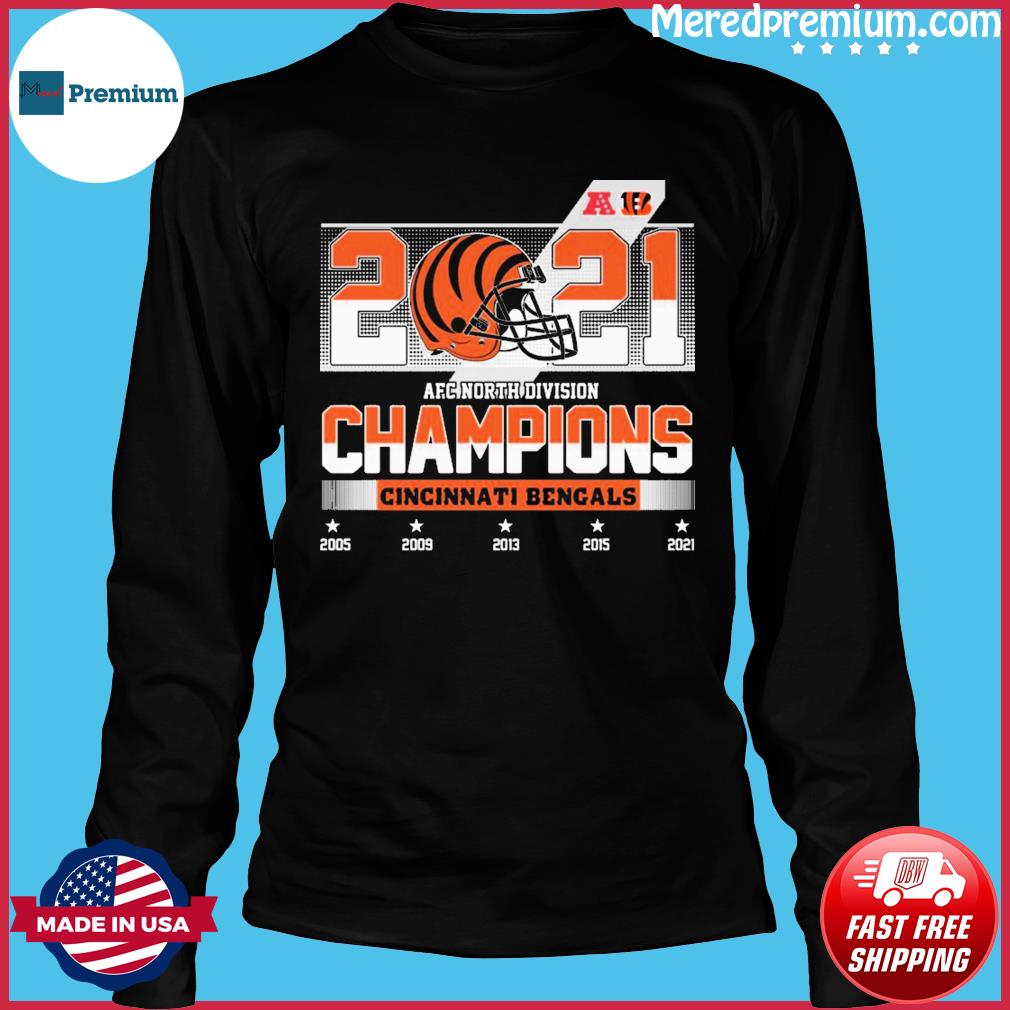 Premium cincinnati Bengals Team Sports 2021 Afc North Division Champions  Shirt, hoodie, sweater, long sleeve and tank top