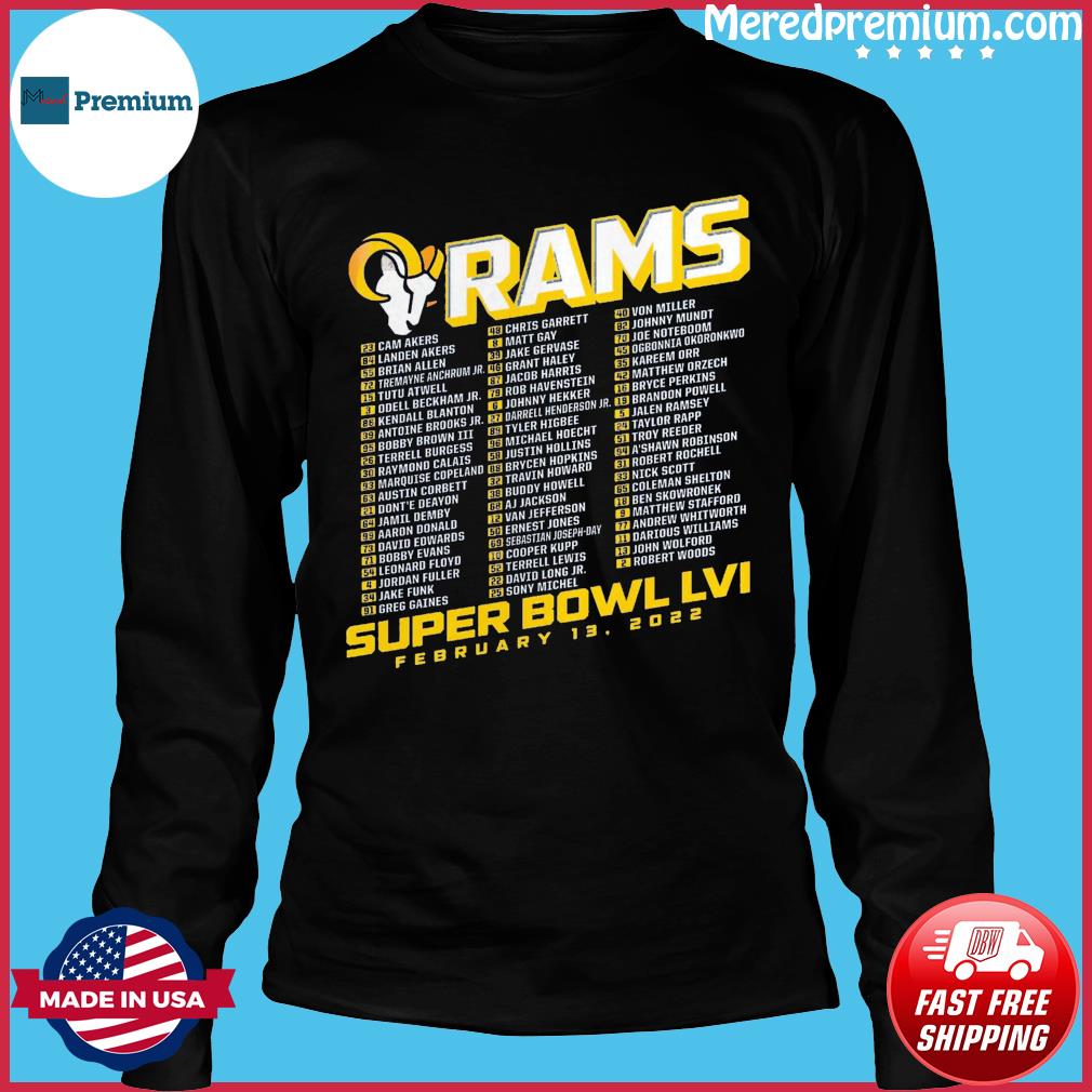 Official Cincinnati Bengals Super Bowl LVI Bound Tilted Roster T-Shirt,  hoodie, sweater, long sleeve and tank top