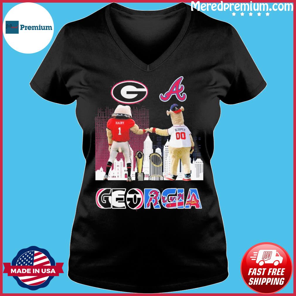 Hairy Dawg Georgia Bulldogs And Blooper Atlanta Braves We Are The Champions  Shirt - Tentenshirts