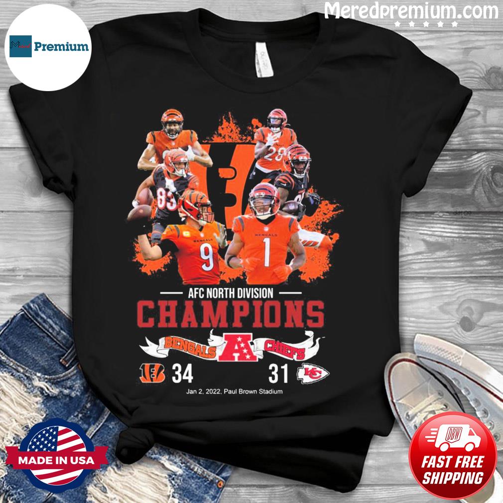 Official Cincinnati Bengals 2021 AFC North Division Champions Trophy  Collection T-Shirt, hoodie, sweater, long sleeve and tank top