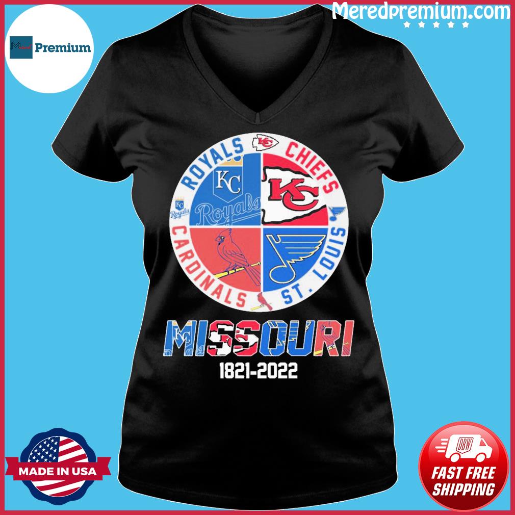 Missouri Kansas City Chiefs Royals ST Louis Cardinals And Blue 2023 Shirt,  hoodie, longsleeve, sweatshirt, v-neck tee