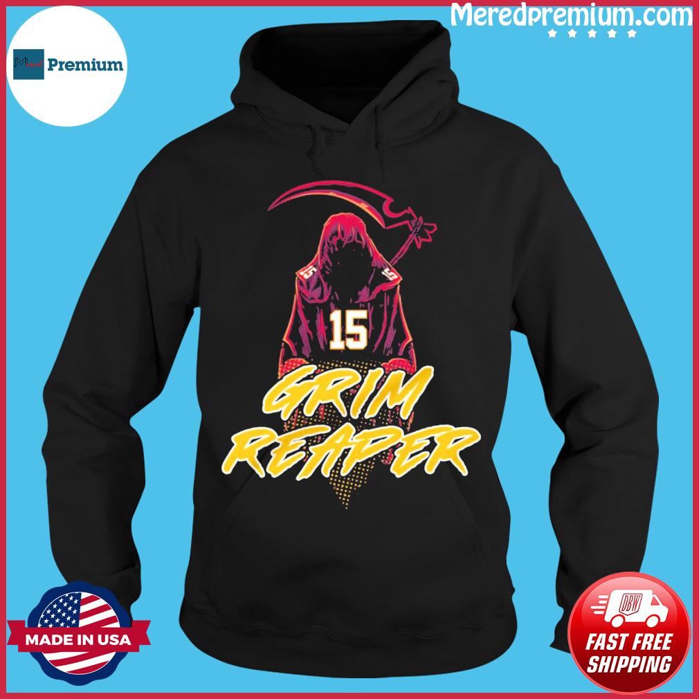 Buy Kansas City Chiefs Grim Reaper 15 Shirt For Free Shipping