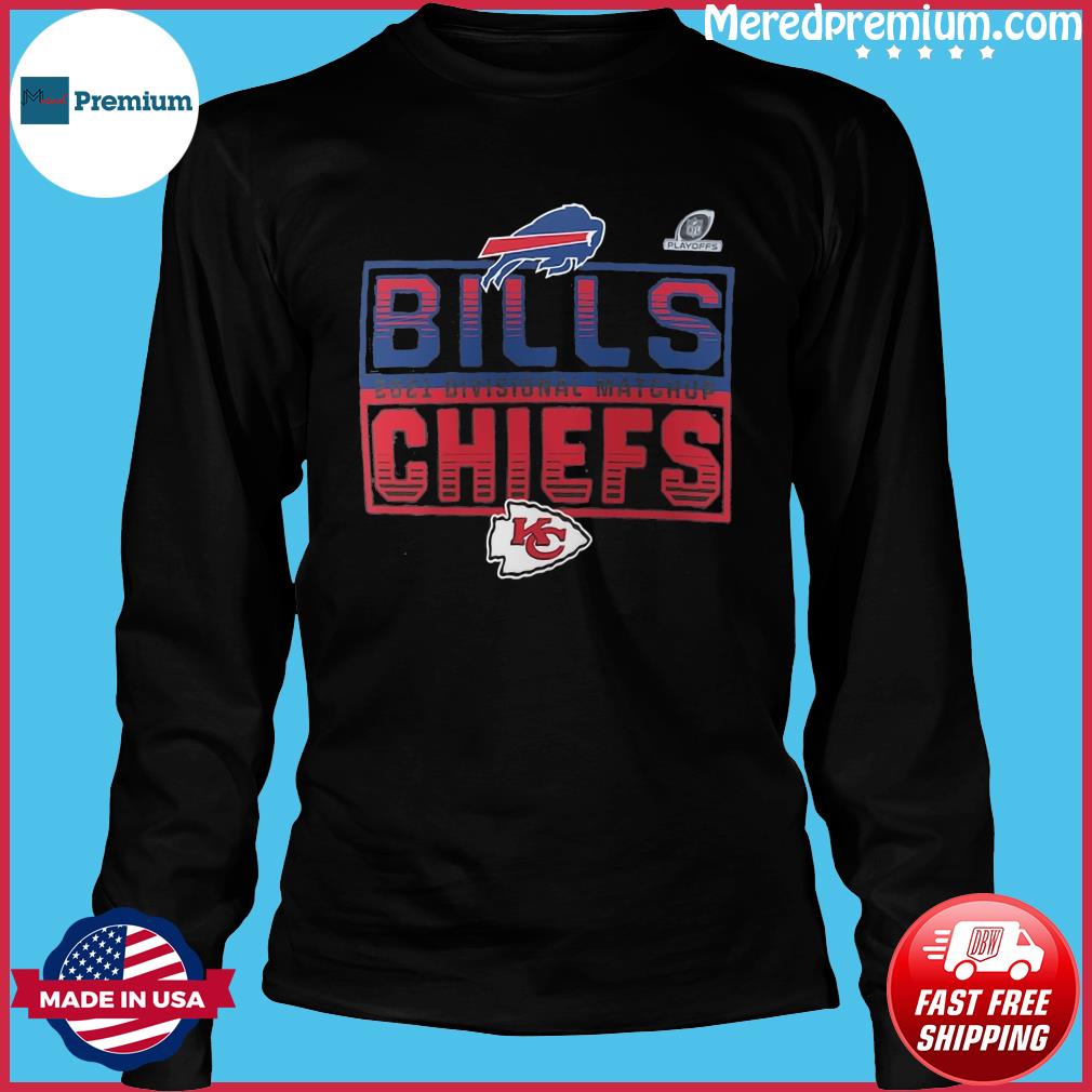 Buffalo Bills Vs Kansas City Chiefs 2021 2022 Divisional Matchup NFL T-Shirt  - REVER LAVIE