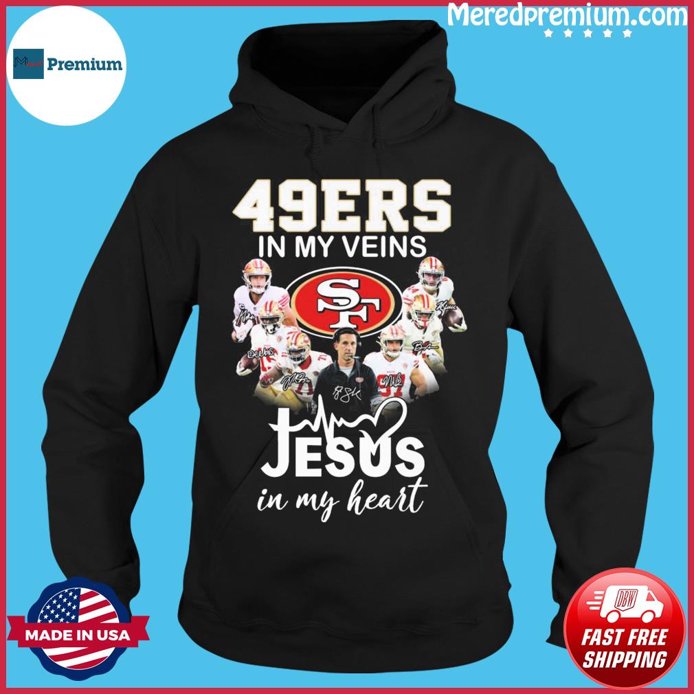 49ers Shirt All I Need Is A Little Bit Of 49ers And A Whole Lot Of Jesus  Gift - Personalized Gifts: Family, Sports, Occasions, Trending