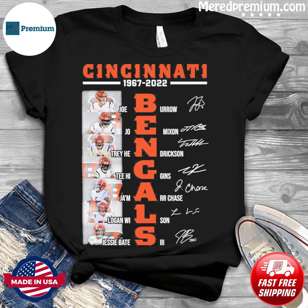 Cincinnati Bengals Team players retro shirt, hoodie, sweater, long