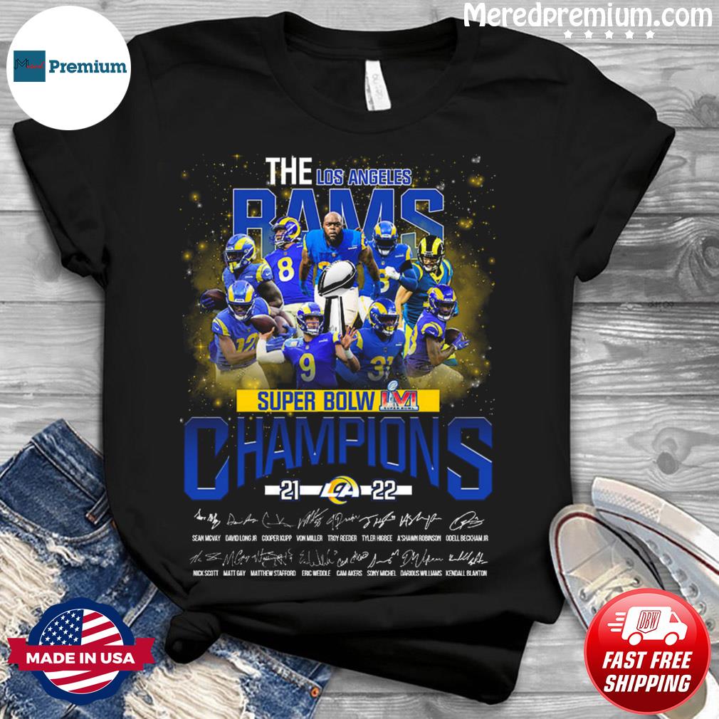 The Los Angeles Rams Team Super Bowl LVI Champions 2021 2022