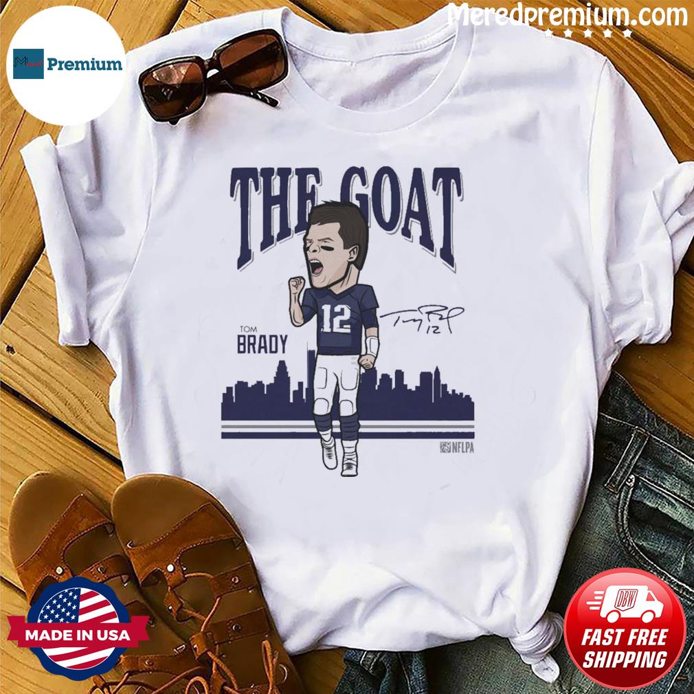 Tom Brady New England The Goat Signatures T-Shirt - Anynee