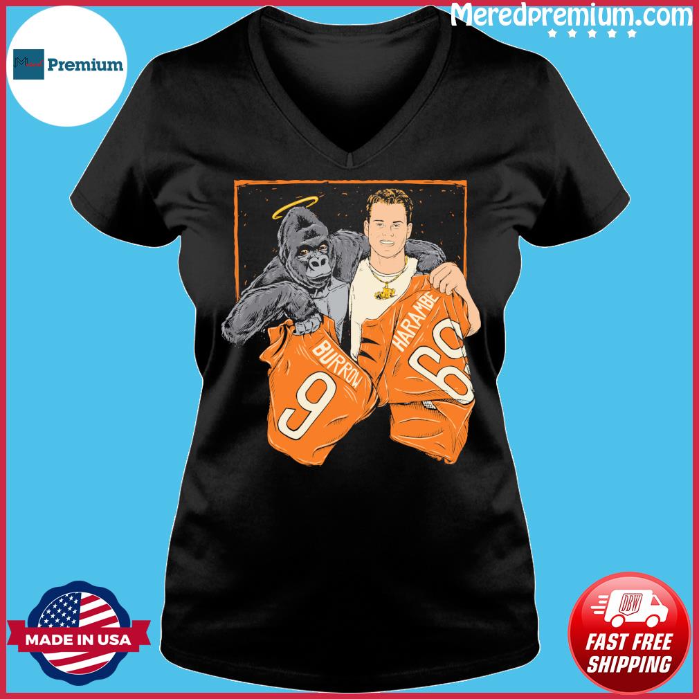 Cincinnati Bengals Jersey swap Burrow and Harambe shirt, hoodie, sweater,  longsleeve and V-neck T-shirt