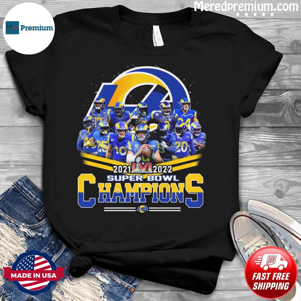 Los Angeles Rams 2022 Super Bowl Champions T-Shirt - Hersmiles