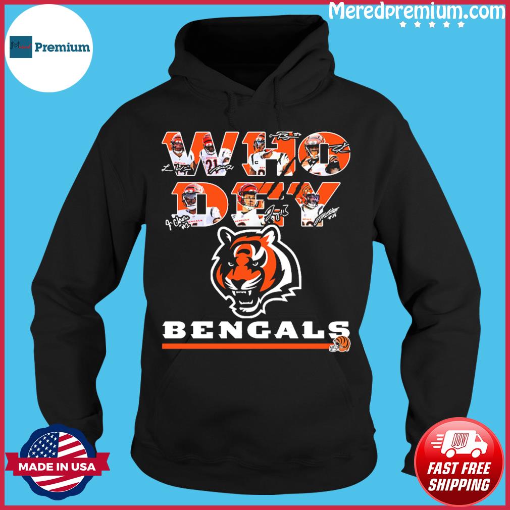 Buy Cincinnati Bengals Who Dey Team Signature Shirt For Free Shipping  CUSTOM XMAS PRODUCT COMPANY