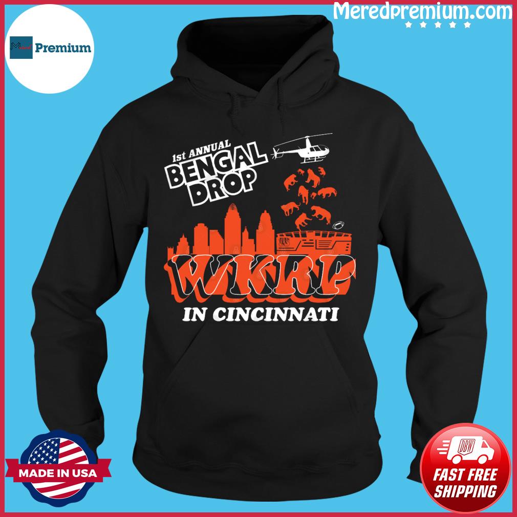 WKRP in Cincinnati First Annual Bengal Drop T-Shirt, hoodie, sweater, long  sleeve and tank top