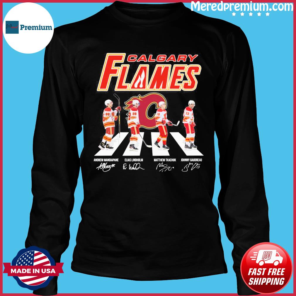 Calgary Flames Team Abbey Road Signatures Shirt, hoodie, sweater, long  sleeve and tank top