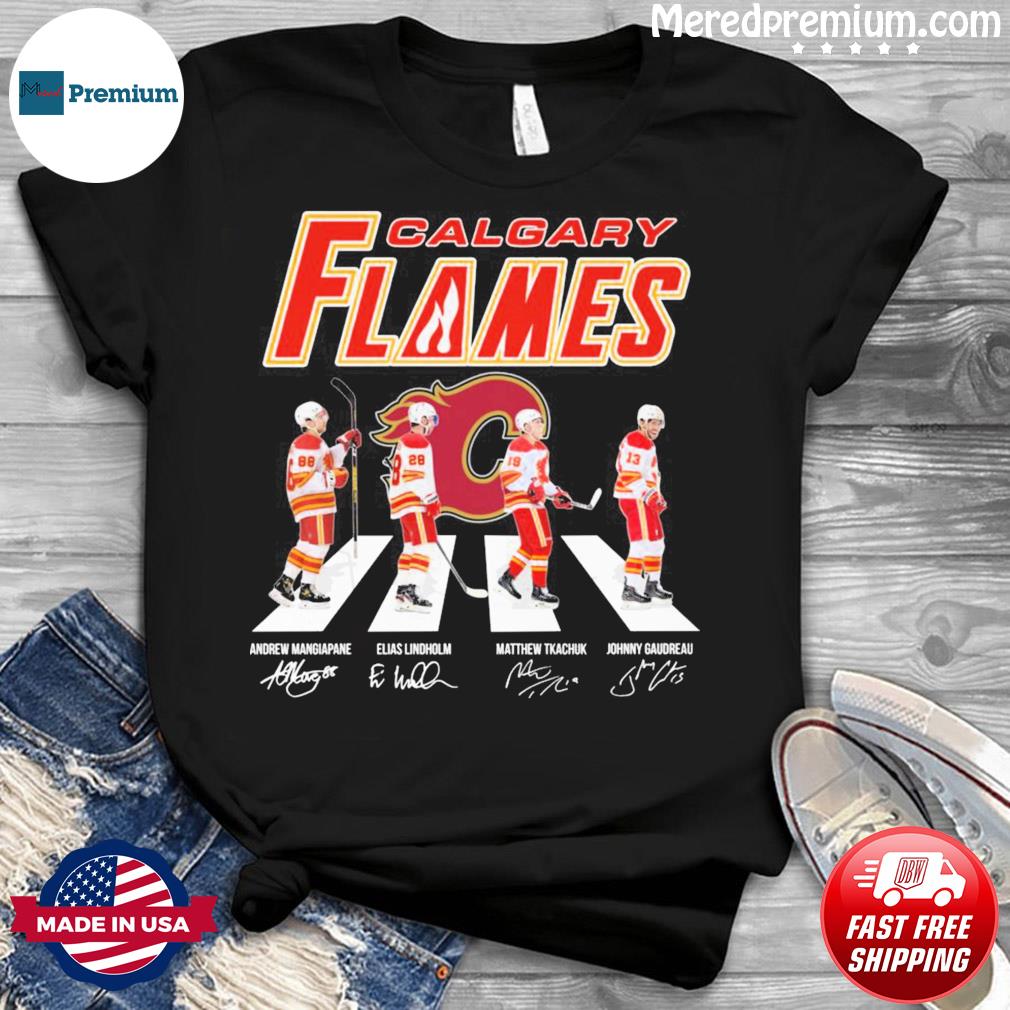 Calgary Flames Hockey Abbey Road Signatures T-Shirt, hoodie