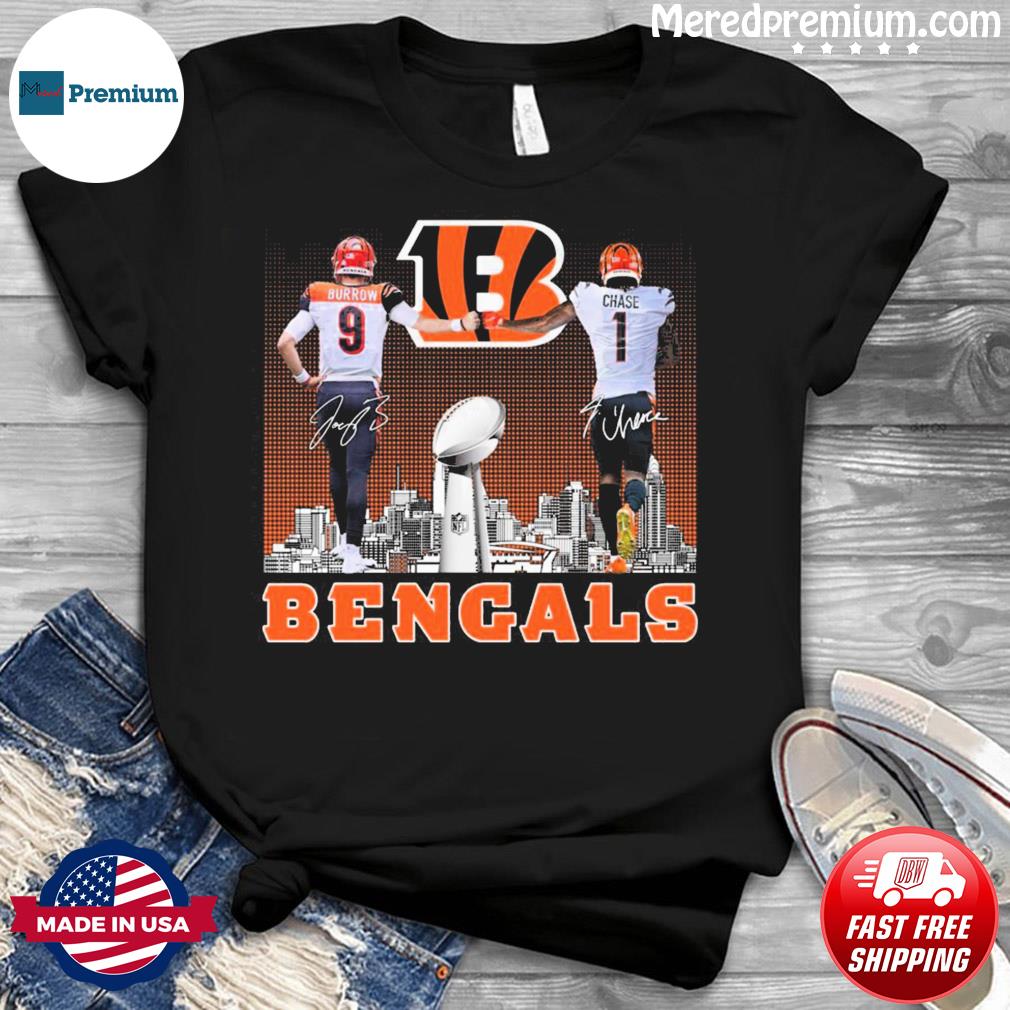 Cincinnati Bengals Joe Burrow And Ja'marr Chase Signatures T-Shirt, hoodie,  sweater, long sleeve and tank top