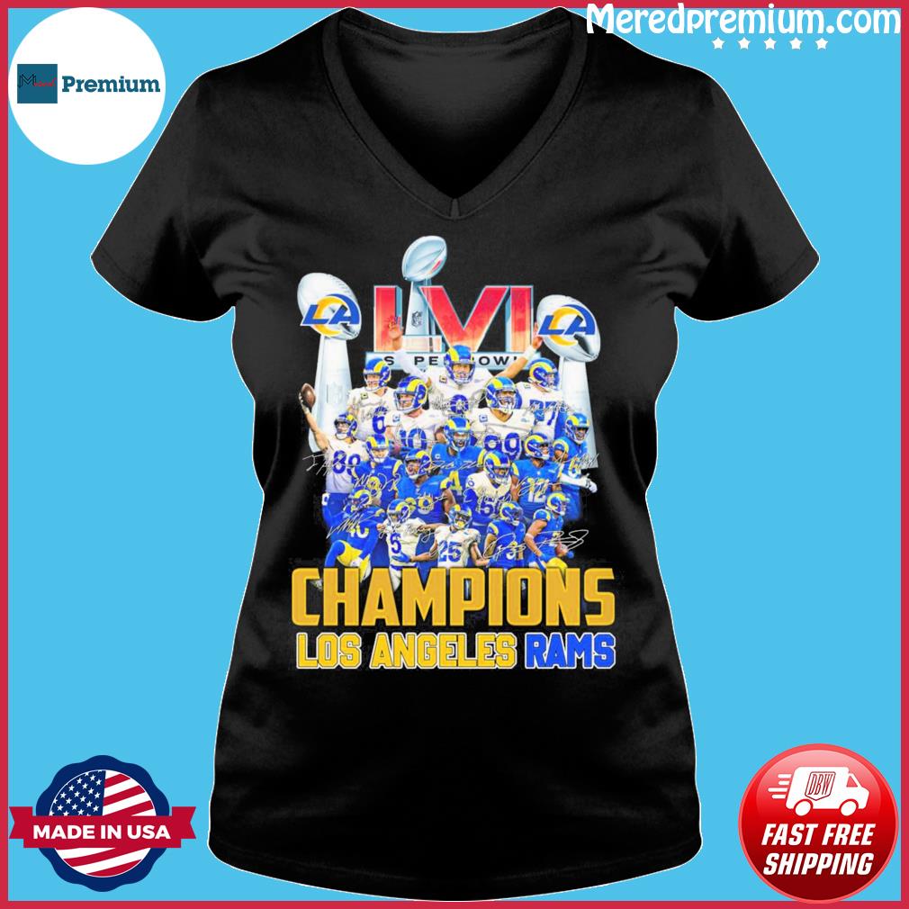 Los Angeles Rams players signatures Super Bowl 2022 Champions shirt,  hoodie, sweater, long sleeve and tank top