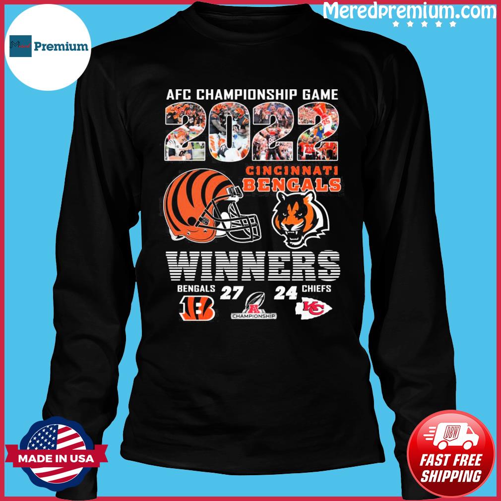 Premium Cincinnati bengals winners 2022 afc championship shirt, hoodie,  sweater, long sleeve and tank top