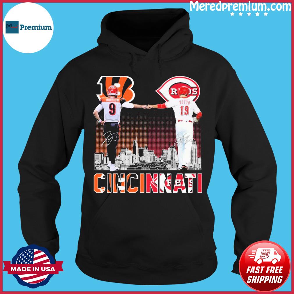 Joe Burrow and Joey Votto Cincinnati sport teams signatures shirt, hoodie,  sweater, long sleeve and tank top